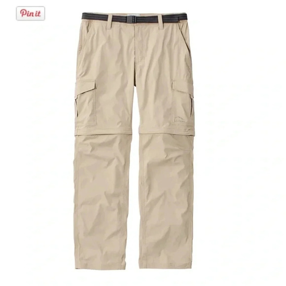 L.L. Bean Men's Tropicwear No Fly Zone Zip off Pants Size XL Soft Sand - Picture 1 of 8